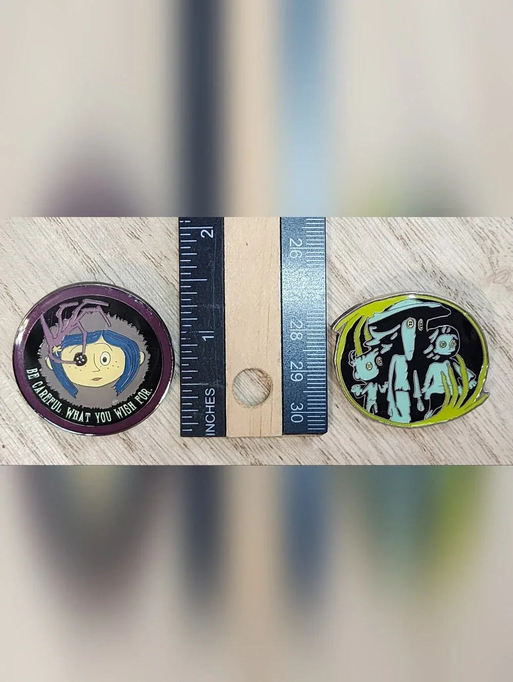 New Loungefly Coraline Split Mini Backpack, Fleece Blanket, Magnet & 2 Pins Lot